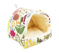 KESOTO Cozy Parrot Haven: Un Refugio Suave para Pájaros Pequeños, 19cmx19cmx20cm