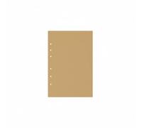 KESOTO Cuaderno de Recargable Papel Suelto Recambio Bloc Anillas Carpeta Variados Liso Punteado Papel Estable Adecuado para Clase Diarios Creativos, Kraft, A5 Blanco