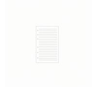 KESOTO Cuaderno de Recargable Papel Suelto Recambio Bloc Anillas Carpeta Variados Liso Punteado Papel Estable Adecuado para Clase Diarios Creativos, Blanco, A6 Rayado
