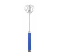 KESOTO de Huevos Mezclador Varilla Espumador con Acción de Presión y Acero Inoxidable Resistente Agarre Seguro Adecuado para Nata Emulsionar Actividades al Aire Libre, Blue, M