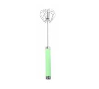 KESOTO de Huevos Mezclador Varilla Espumador con Acción de Presión y Acero Inoxidable Resistente Agarre Seguro Adecuado para Nata Emulsionar Actividades al Aire Libre, Green, S