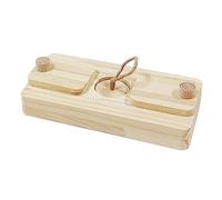 KESOTO Dispensador de Golosinas de Madera para Mascotas, Juguete Interactivo para Roedores, Estilo d