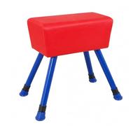 KESOTO Equipo de Entrenamiento Banco Barra de Salto Superficie Acolchada Altura Regulable Base Segura Adecuado para Niños en Actividades Físicas y Práctica de Gimnasia en Casa , Mediano (45x25x22 CM)