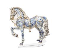 KESOTO Escultura de Acrílico en Forma de Caballo para Decoración de Mesa, Sala de Estar, Estantería, Azul, Individual