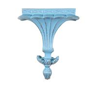 KESOTO Estante de Pared Montado Escultura en Resina Europea Repisa Flotante para Decorar Pared Organizador Decorativo Soporte para Plantas con, Azul, Individual