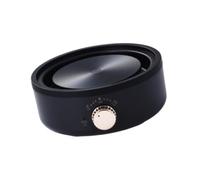 KESOTO Estufa Eléctrica de Encimera, Miniplaca Calefactora con Enchufe Europeo, Control de Temperatura, Base Calefactora para Coche, Camping, Salones de Té, Negro, Individual