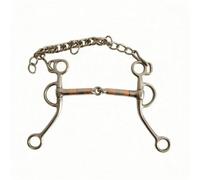 KESOTO Filete para Articulado | embocadura con cana corta, Bronce, para Entrenamiento Ecuestre