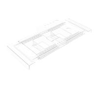 KESOTO Fish Tank Estante Almacenador Organizador Soporte Retráctil Accesorios Herramientas PP Duradero Montaje Sencillo Adecuado para Acuarios Almacenamiento, Transparente