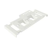 KESOTO Fish Tank Estante Almacenador Organizador Soporte Retráctil Accesorios Herramientas PP Duradero Montaje Sencillo Adecuado para Acuarios Almacenamiento, Blanco