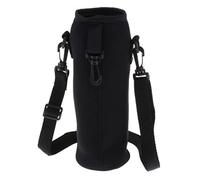 KESOTO Funda de Neopreno para Botella de Agua, Estuche Isotérmico, Portabotellas, Bolsa de Transporte con Correa de Hombro Desmontable Y Gancho para La, 1000ml, 18x12,5 cm