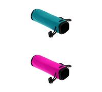 KESOTO Funda de Neopreno para Botella de Agua, Estuche Isotérmico, Portabotellas, Bolsa de Transporte con Correa de Hombro Desmontable Y Gancho para La, Rosa roja, Azul, 6.4 x 17.5cm
