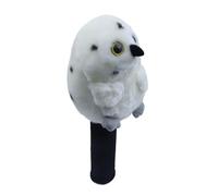 KESOTO Funda para Palo de Golf con Diseño de Pájaro de Nieve Y Peluche, Funda Híbrida para Cabeza de Driver, Accesorio Protector de Golf con Cuello Largo, ID, Conductor