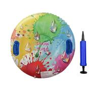 KESOTO Inflatable Snow Tube con Asas Ergonómicas Equipo de Deslizarse sobre Nieve Material de PVC Bomba Incluida Almacenamiento Compacto Adecuado Pa, Gotas de Lluvia