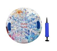 KESOTO Inflatable Snow Tube con Asas Ergonómicas Equipo de Deslizarse sobre Nieve Material de PVC Bomba Incluida Almacenamiento Compacto Adecuado Pa, Flor de Hielo