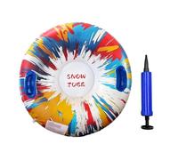 KESOTO Inflatable Snow Tube con Asas Ergonómicas Equipo de Deslizarse sobre Nieve Material de PVC Bomba Incluida Almacenamiento Compacto Adecuado Pa, Vistoso