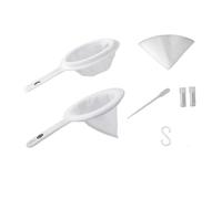 KESOTO Kit de Red de Pesca de Malla 80 para Artemia, Separador de Cáscaras de Huevo de Nailon, Red para Gambas de Acuario Pequeño de Criadero, para Peces, Estanques Pequeños, Piscinas