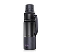 KESOTO Licuadora Portátil Batidora de Mano Mini Mezcladora Exprimidor Eléctrico Recargable con Cámara Transparente y Base Cilíndrica Adecuada para Smoothies, Array, Negro
