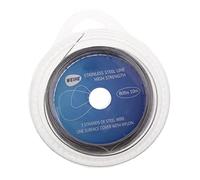 KESOTO Líder de Pesca de Acero Inoxidable con Alambre Trenzado de 7 Línea Revestida de Gran Resistencia Fácil de Atar Y Resistente por Peces, 80 Libras