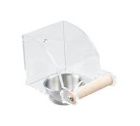 KESOTO No -Mess -Bird Feed Bird -Schetz -Cup -Cup del Recipiente de Alimentación para Aves Pequeñas Y Medianas de Tamaño Mediano, 10.5x7.7x7.8cm