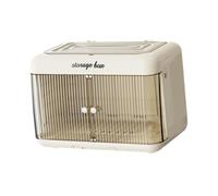 KESOTO Organizador, a Prueba de Polvo con Bandeja, Estante de Almacenamiento Multifuncional para Cocina, Beige