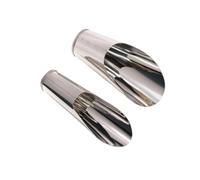 KESOTO Pala de Jardinería Cuchara Cazo para Macetas Herramienta de Trasplante con Diseño Cóncavo Profundo y Boca Amplia para Verter Sustrato con Precisión y, Pequeño + Grande 2 Piezas