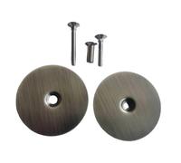 KESOTO Placa de Cubierta de Orificio de Puerta, Placa de Cubierta de Pomo, Roseta Ciega, Cubierta de Orificio Como Placa de Reparación con Tornillos para Una, Cobre