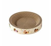 KESOTO Rascador para Gatos Cama para Gatos Tablero para Arañar Mascotas Cartón Cómodo Resistente Estructura para Uso Interior Adecuado para Gatos y Gatitos, 35 X 9 Cm, Redondo Pequeño