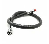 KESOTO Regulador de Buceo Latiguillo Regulador Buceo Baja Presión Tubo Respiración Submarinismo Repuesto con Caucho y Latón Adecuada para Prácticas en, Negro, 57 Cm