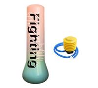 KESOTO Saco de Boxeo Inflable de Pie para Niños, de Entrenamiento, Material de PVC con Bomba de Pie para Sala de Estar, Dormitorio, Sala de Entrenami, Rosa, 1.2 M