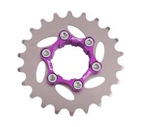 KESOTO Single Speed Cassette para Ciclismo con Engranaje Único Espaciadores Anillo Final Y Anillo de Bloqueo Material de Aleación Resistente Adecuado para Ad, 22T
