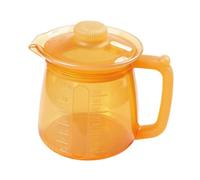 KESOTO Tetera de Silicona para Café, Tetera Antigoteo, Mango Ergonómico, Jarra de Agua de 500 Ml, para Té de, Oficina, Zumos Y Cocina, Naranja, Individual