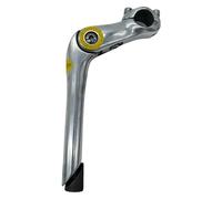 KESOTO Tija de Bicicleta Ajustable de Aleación de Aluminio para Manillar con Ángulo Versátil Y Acabado Suave Adecuada para Bicicletas de Carretera Y Montaña, Plata