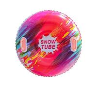 KESOTO Tubo de Nieve Inflable, Trineo para Nieve, Resistente Al Frío, para Exteriores, con Asas, Tubo de Esquí para Jugar en Vacaciones, Rojo