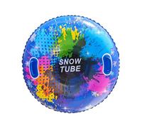 KESOTO Tubo de Nieve Inflable, Trineo para Nieve, Resistente Al Frío, para Exteriores, con Asas, Tubo de Esquí para Jugar en Vacaciones, Azul