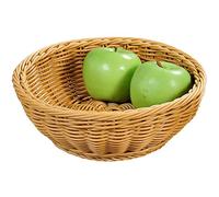 KESPER 19802 - Cesta de Frutas/Pan plástico marrón 24 cm