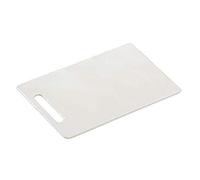 Kesper 30470 Tabla de Cocina Rectangular para Cortar, de Plástico, color Blanco, 29 x 19.5 x 0.5 cm
