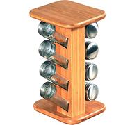 Kesper 58099 - Carrusel para Especias (8 Unidades, bambú, 15 x 25,5 x 13 cm), Color marrón