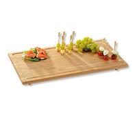 Kesper 58591 - Tabla de Cortar y salvaencimeras (Madera de bambú con certificación FSC)