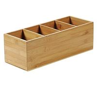 Kesper 70850 - Bandeja para cubiertos (4 compartimentos, bambú con certificado FSC)