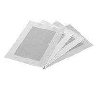 Kesper 89570 | Juego de 4 manteles Individuales en Plata con Borde 43 x 29 x 0,10 cm