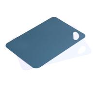 KESPER | Alfombrilla de corte flexible (antideslizante) - juego de 2, material: plástico (PP), dimensiones: 30 x 21 x 0,2 cm, color: blanco, azul | 30553