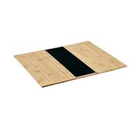 KESPER® | Bandeja para sofá de bambú con Certificado FSC® - Reposabrazos Antideslizante, Resistente al Agua, Plegable, tamaño: 42 x 34 x 0,7 cm, Color: marrón, Negro | 58824