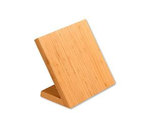 KESPER Bloque para cuchillos, material: bambú, magnético, dimensiones: 23 x 13 cm, altura 20 cm, color: marrón | 58028