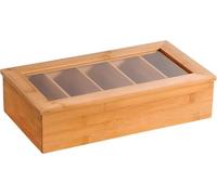KESPER Box 50900 Té con 5 compartimientos, bambú, 36x20x9 cm