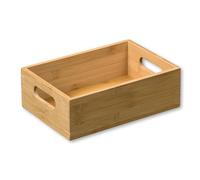 Kesper Caja de almacenamiento apilable, material: bambú con certificado FSC®, dimensiones: 24 x 16,5 x 8 cm, color: marrón | 57403