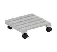 KESPER - Carrito para Plantas - Fabricado en Madera de álamo FSC, tamaño: 30 x 30 cm - Ruedas estables, hasta 100 kg de Capacidad de Carga - 69105