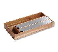 Kesper | Dispensador de láminas, material: madera de acacia, tamaño: 42 x 19 x 5,4 cm, color: marrón | 28041 13