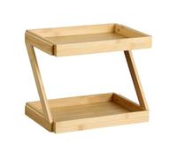 KESPER | Estantería de cocina de 2 niveles, material: bambú certificado FSC® (FSC® C014021), tamaño: 31 x 23 x 26 cm, color: natural | 58811