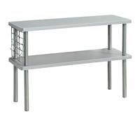Kesper® Estantería de Cocina Gris, Material: Certificado FSC® - MDF y Metal, Dimensiones: 55 x 20 x 38 cm, con Rejilla y 3 Ganchos, Estante Adicional para Cocina y Especias, Color: Gris | 27835