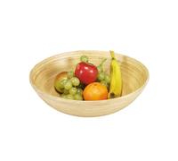 Kesper | Frutas y Pastelería | FSC Bambú | Redondo Ø 25 cm | Cuenco sostenible para frutas, aperitivos y pasteles, robusto y decorativo | 53025